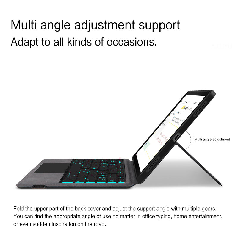 Pro Samsung Galaxy Tab S7 Backlight Bluetooth klávesnice pouzdro s touchpadem Anti-Drop tablet kožený kryt Pro Samsung Galaxy Tab S7 Backlight Bluetooth klávesnice pouzdro s touchpadem Anti-Drop tablet kožený kryt